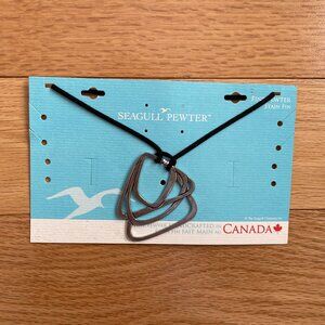 NEW Seagull Pewter Pendant - contemporary design